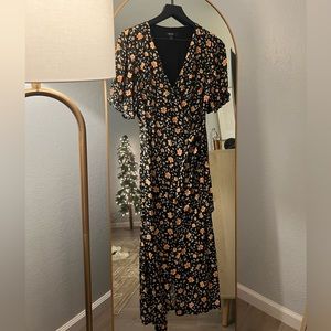 Ever New Haillie Wrap Midi Dress Size 4